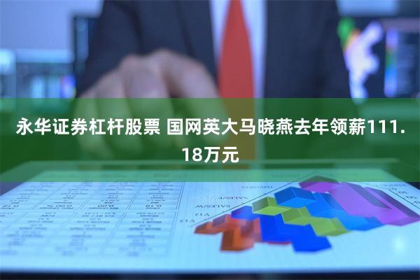 永华证券杠杆股票 国网英大马晓燕去年领薪111.18万元