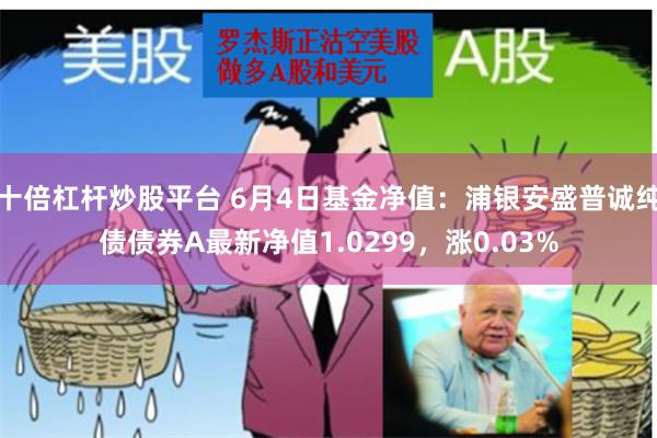 十倍杠杆炒股平台 6月4日基金净值：浦银安盛普诚纯债债券A最新净值1.0299，涨0.03%