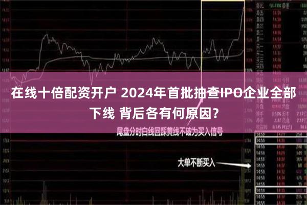 在线十倍配资开户 2024年首批抽查IPO企业全部下线 背后各有何原因？