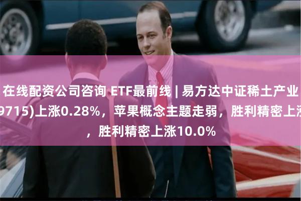 在线配资公司咨询 ETF最前线 | 易方达中证稀土产业ETF(159715)上涨0.28%，苹果概念主题走弱，胜利精密上涨10.0%