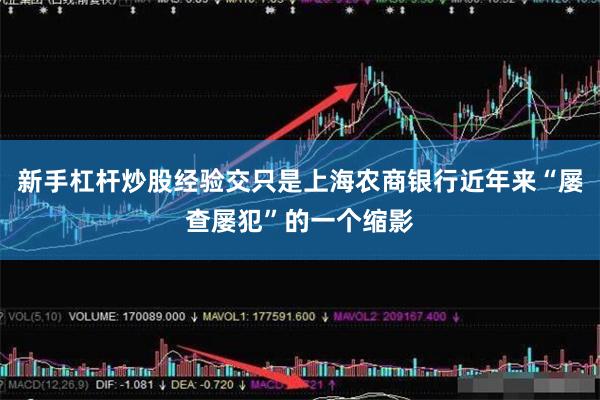 新手杠杆炒股经验交只是上海农商银行近年来“屡查屡犯”的一个缩影