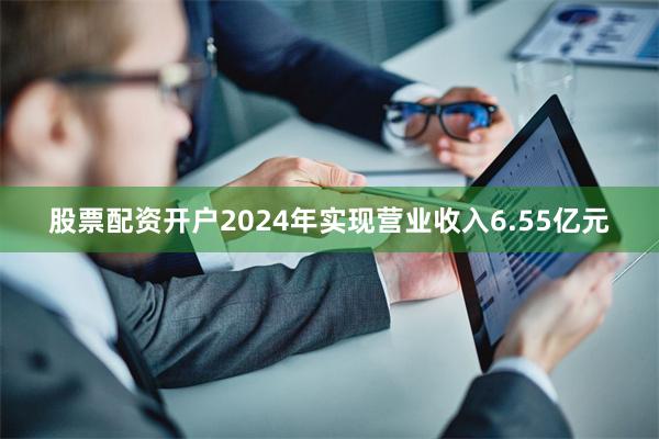 股票配资开户2024年实现营业收入6.55亿元