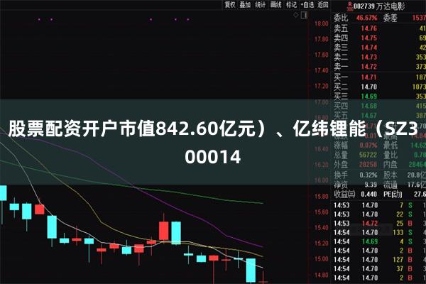 股票配资开户市值842.60亿元）、亿纬锂能（SZ300014